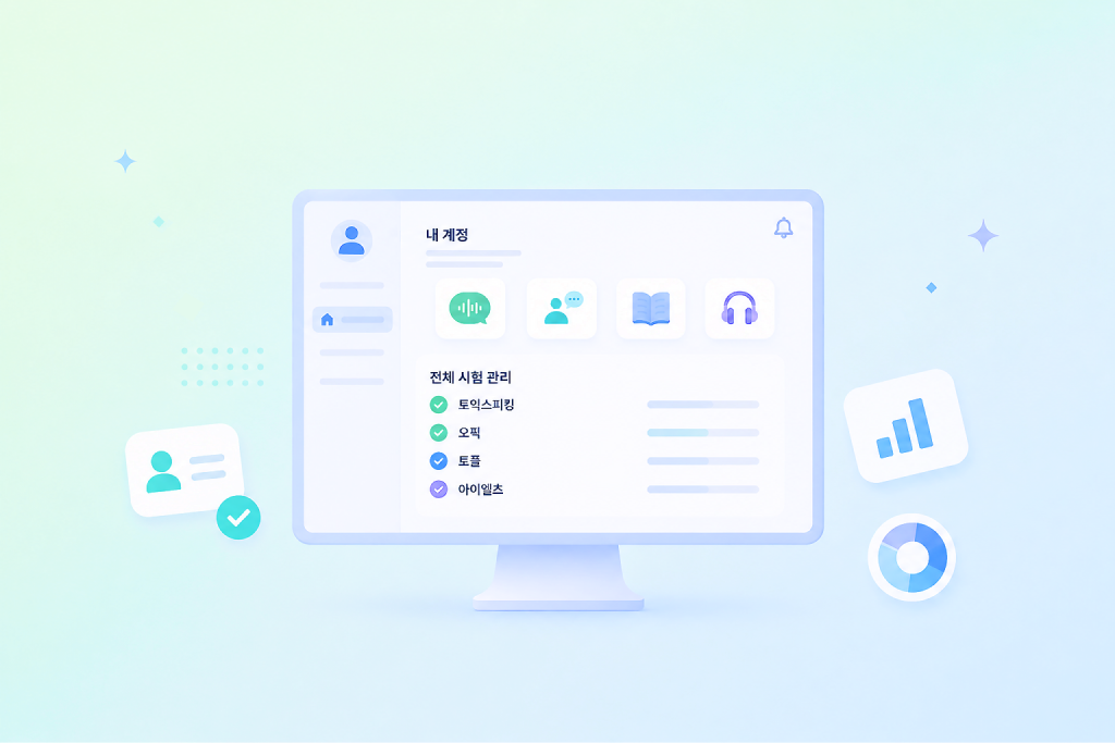 4개 시험 통합 그래픽